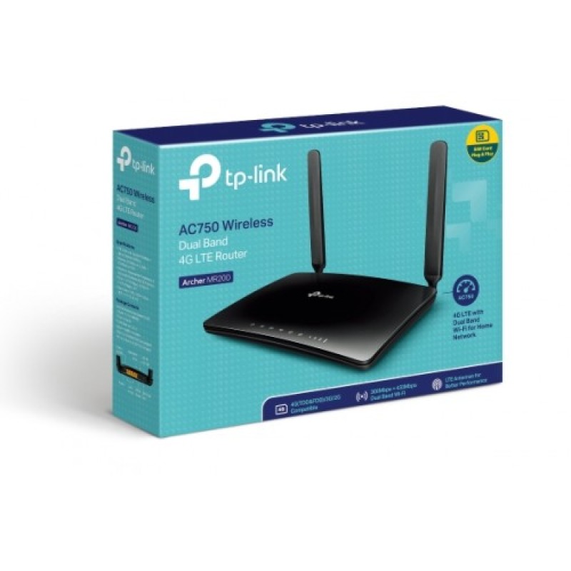 TP-Link Archer MR200 AC750 Dual Band 4G LTE Router