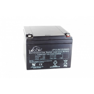 Leoch LP12-26 (12V 26Ah) Sealed Lead Acid Battery