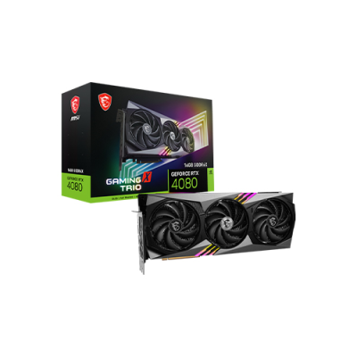 MSI GeForce RTX 4080 16GB GAMING X TRIO GDDR6X Graphics Card