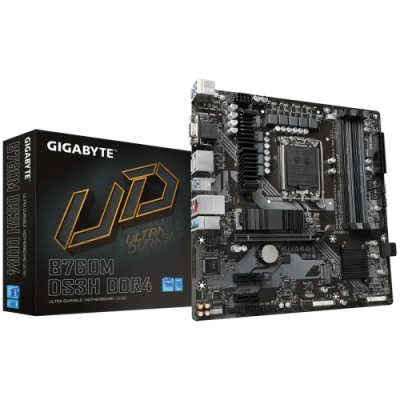 GIGABYTE B760M DS3H DDR4 13th and 12th Gen Intel mATX Motherboard