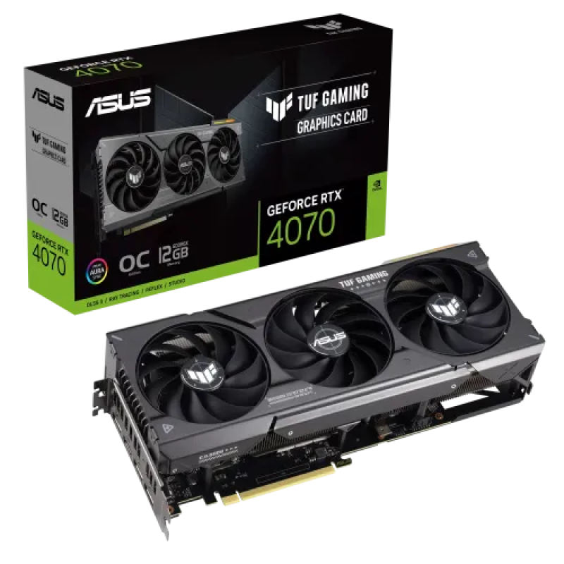 ASUS TUF Gaming GeForce RTX 4070 12GB GDDR6X OC Edition Graphics Card