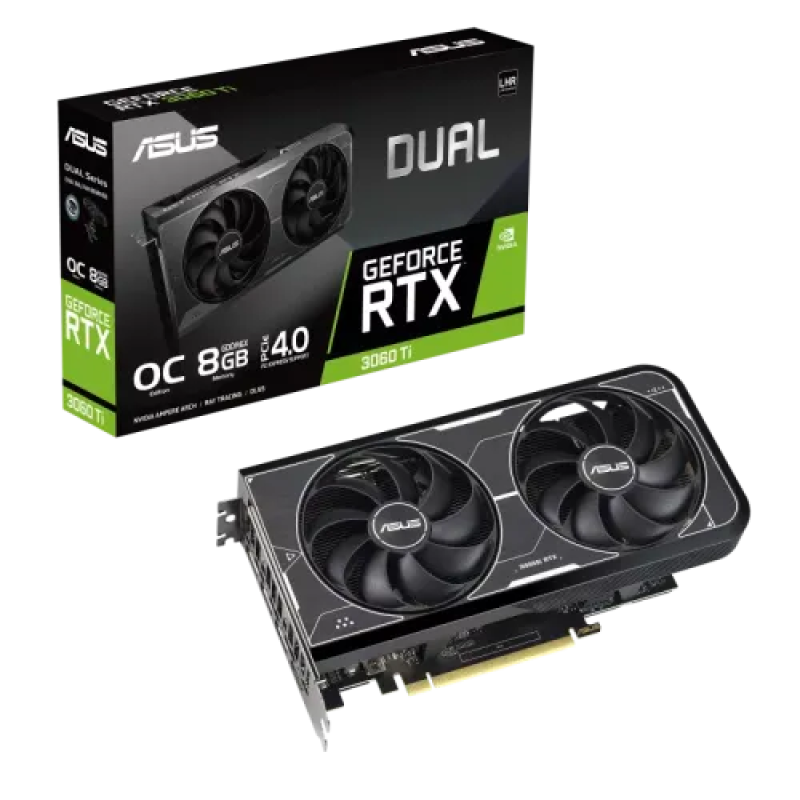 ASUS Dual GeForce RTX 3060 Ti OC Edition 8GB GDDR6X Graphics Card