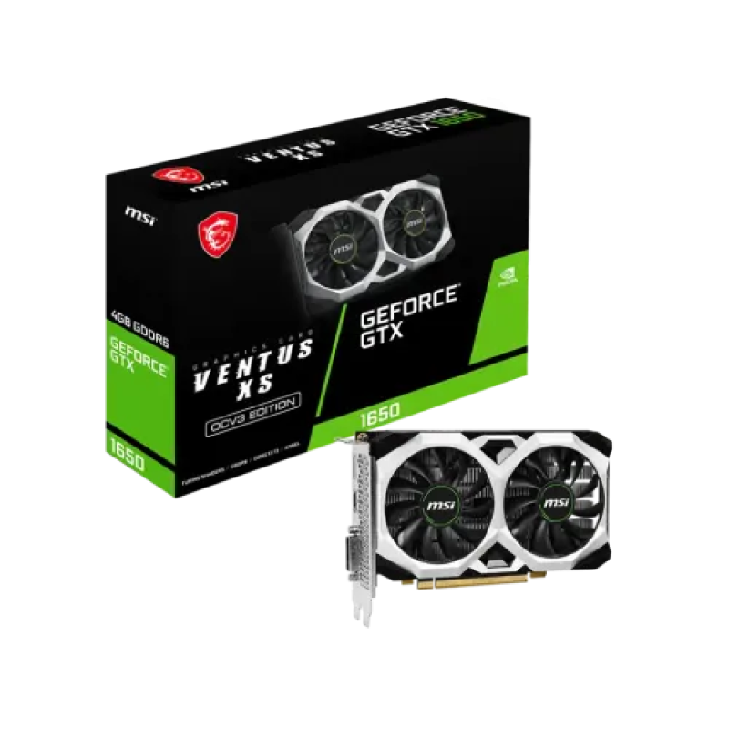 MSI GeForce GTX 1650 D6 Ventus XS OCV3 4GB GDDR6 Graphics Card