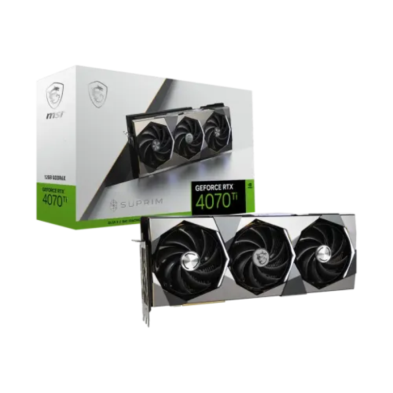 MSI GeForce RTX 4070 Ti SUPRIM 12GB GDDR6X Graphics Card