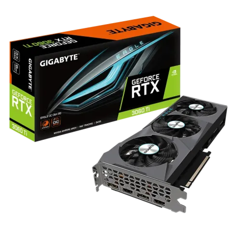 GIGABYTE GeForce RTX 3060 Ti EAGLE OC D6X 8G 8GB GDDR6X Graphics Card