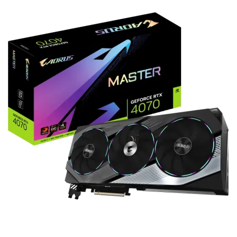GIGABYTE AORUS GeForce RTX 4070 MASTER 12GB GDDR6X Graphics Card