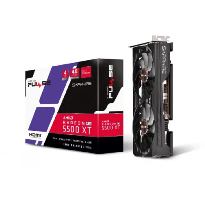 Sapphire PULSE RX 5500 XT 4GB GDDR6 Graphics Card