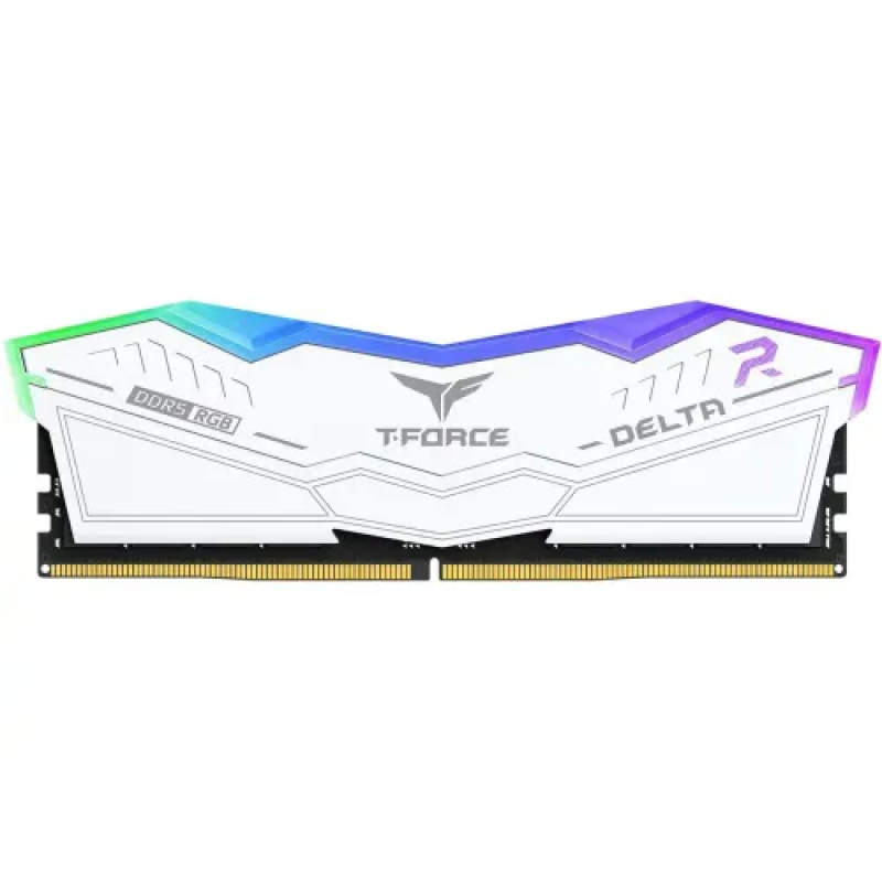 TEAM Delta RGB White 16GB DDR5 5200MHz Gaming Desktop RAM