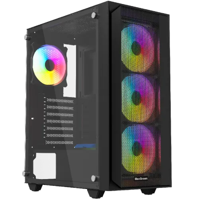 MaxGreen 2605 Mid-Tower ARGB ATX Gaming Case