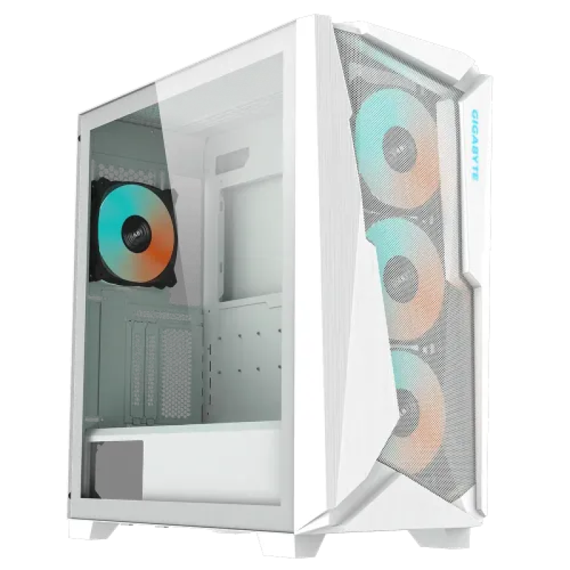 GIGABYTE C301 GLASS WHITE Mid Tower E-ATX Gaming Case
