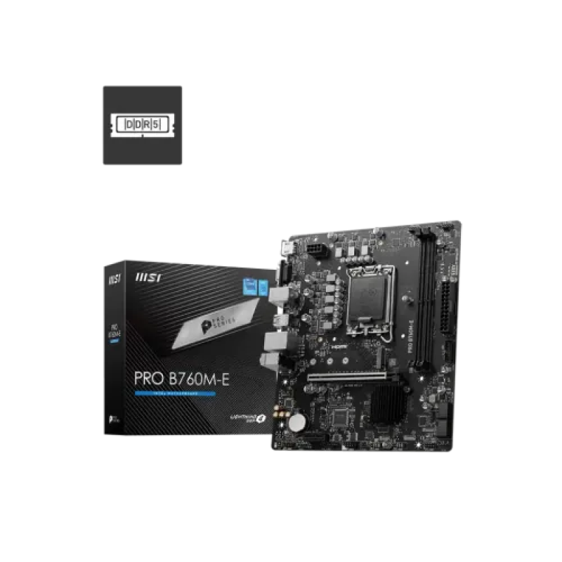 MSI PRO B760M-E DDR5 m-ATX Motherboard