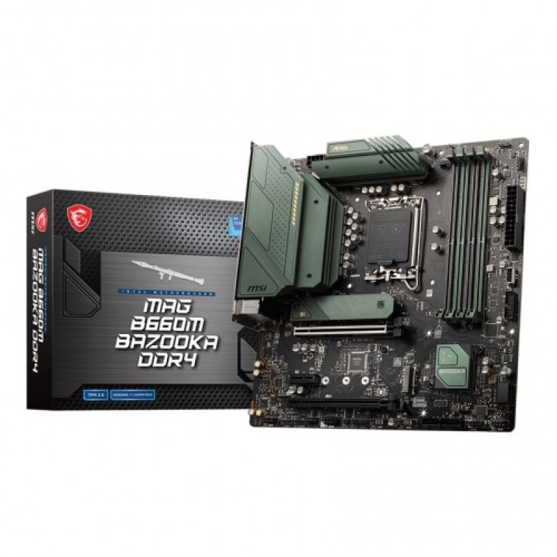 MSI MAG B660M BAZOOKA DDR4 Micro-ATX Motherboard
