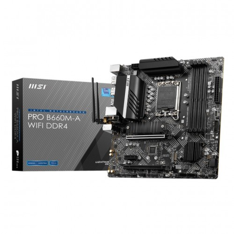 MSI PRO B660M-A WIFI DDR4 Micro-ATX Motherboard