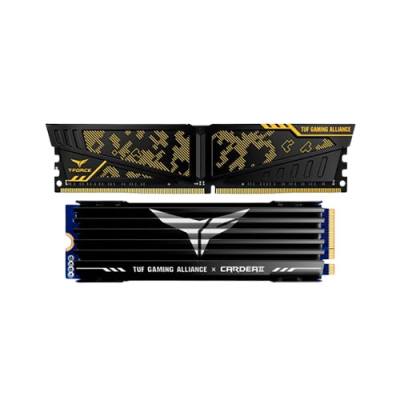 Team T-FORCE VULCAN TUF Gaming 8GB 3200MHz RAM & CARDEA II TUF Gaming M.2 NVMe 512GB SSD Bundle