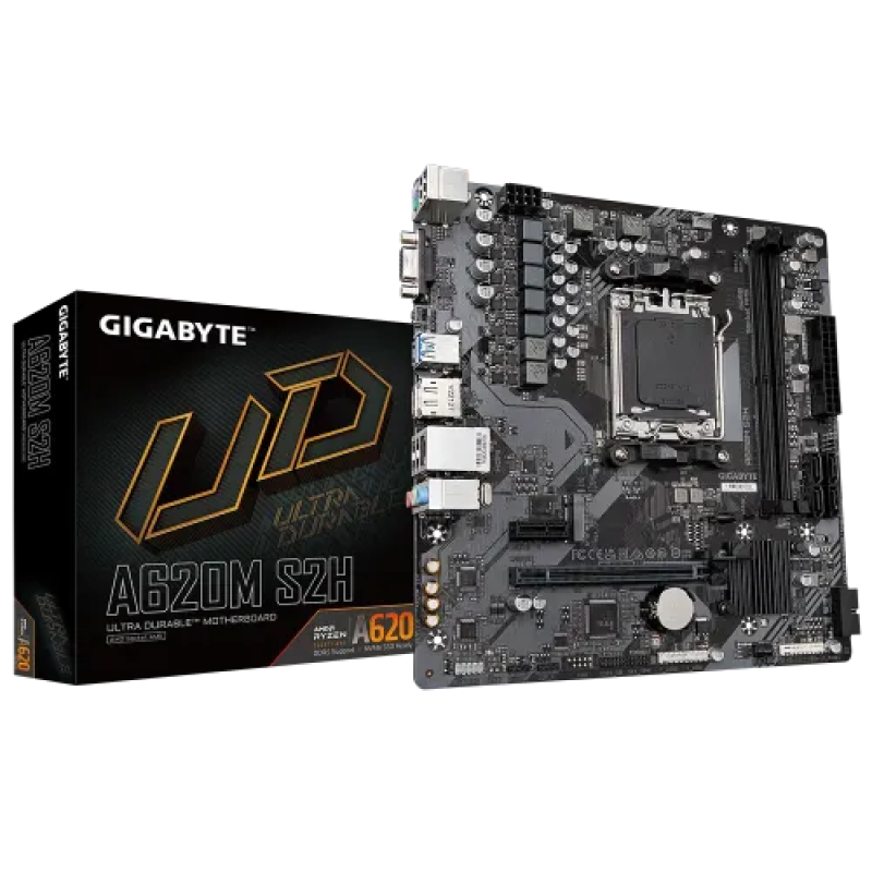 GIGABYTE A620M S2H AMD AM5 Micro-ATX Motherboard